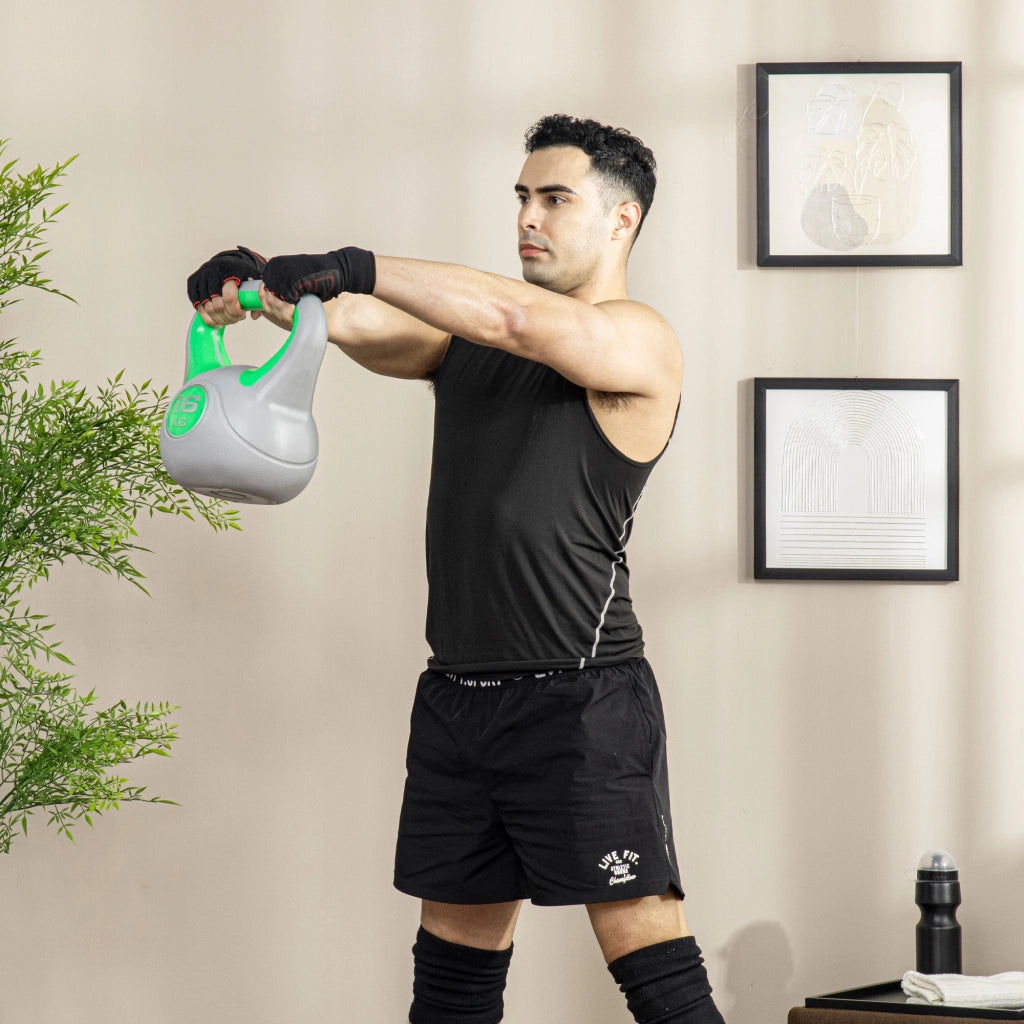 Kettlebell 16 kg ¨C Minimal ¨C Verde, 27x17x31 cm