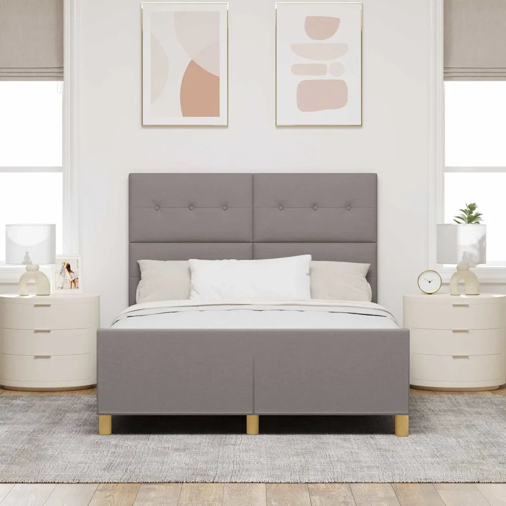 Letto matrimoniale | Letto per adulti | Struttura del letto con testiera Talpa 160 x 200 cm Tessuto