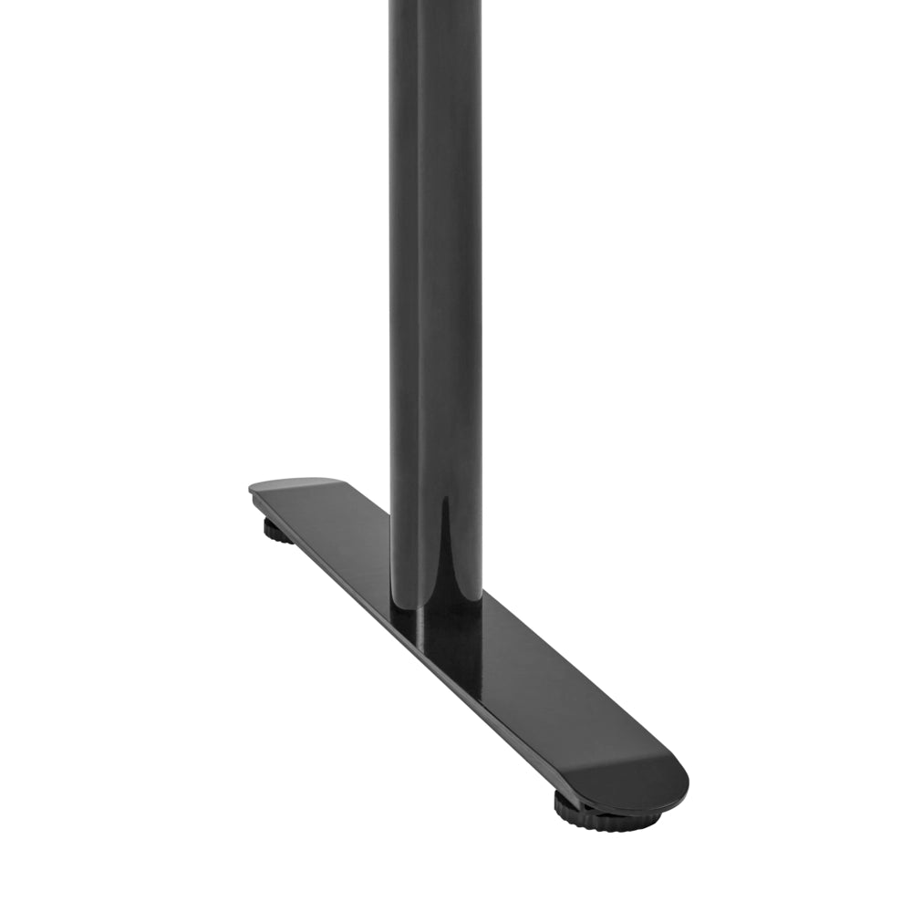 Scrivania regolabile elettricamente nero 180 x 80 cm Struttura in acciaio verniciato a polvere