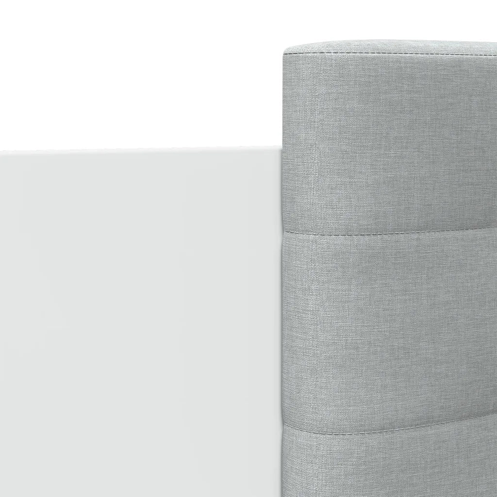 Letto singolo | Letto per adulti | Giroletto con Testiera e LED Bianco 90x200 cm