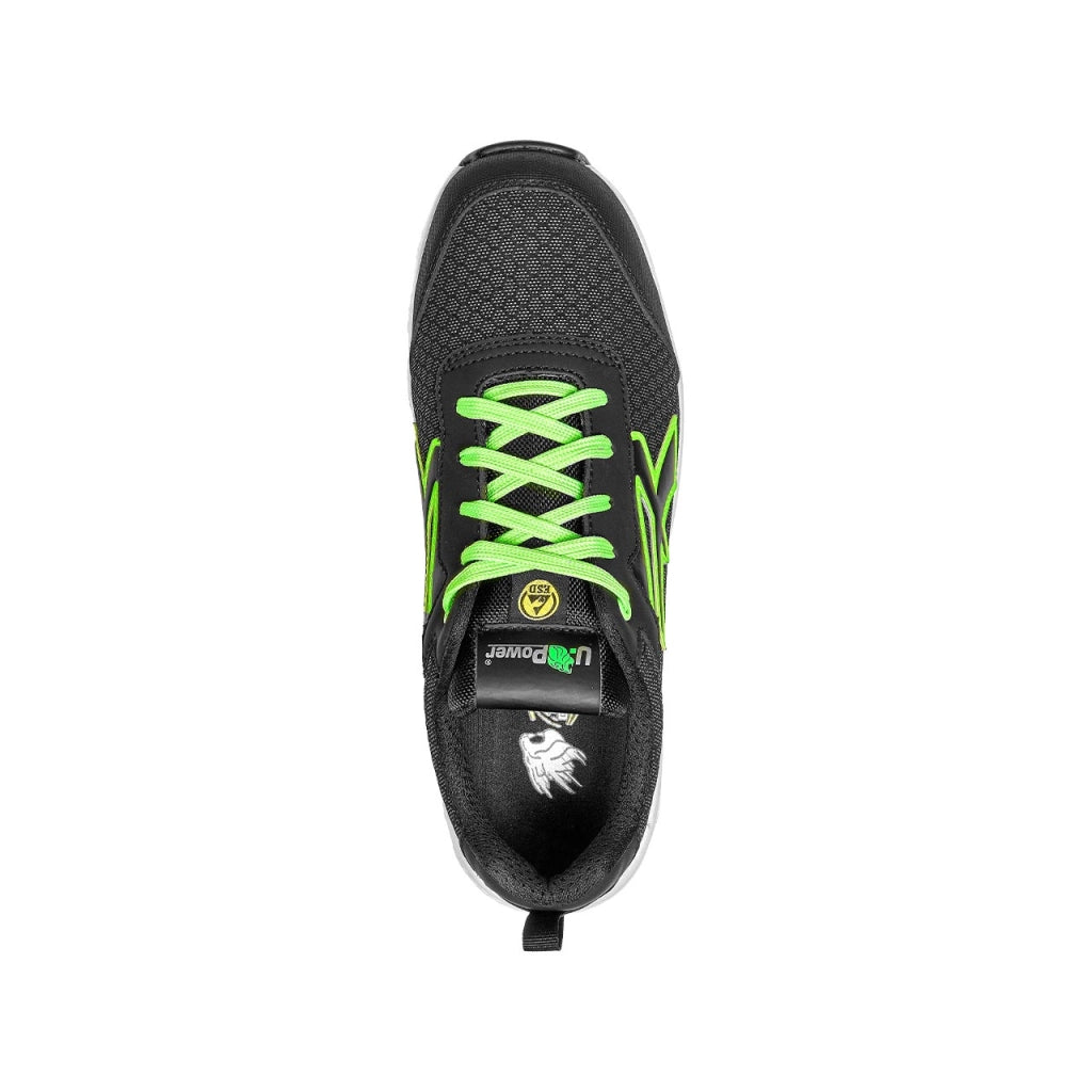 U-Power SCARPE ANTINFORTUNISTICA BASSE S3S CI HI HRO FO SR RED EGO MITCH ESD Col.Grigio/Verde Mis.41