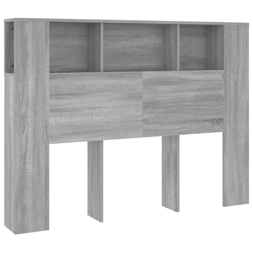 Testiera | Testata con Scomparti Grigio Sonoma 140x18,5x104,5 cm