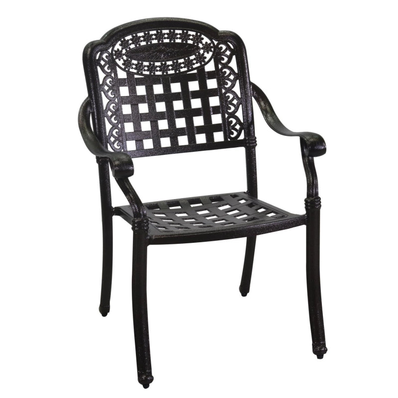 Completo pranzo alluminio pressofuso Maryland bronzo 7 pezzi