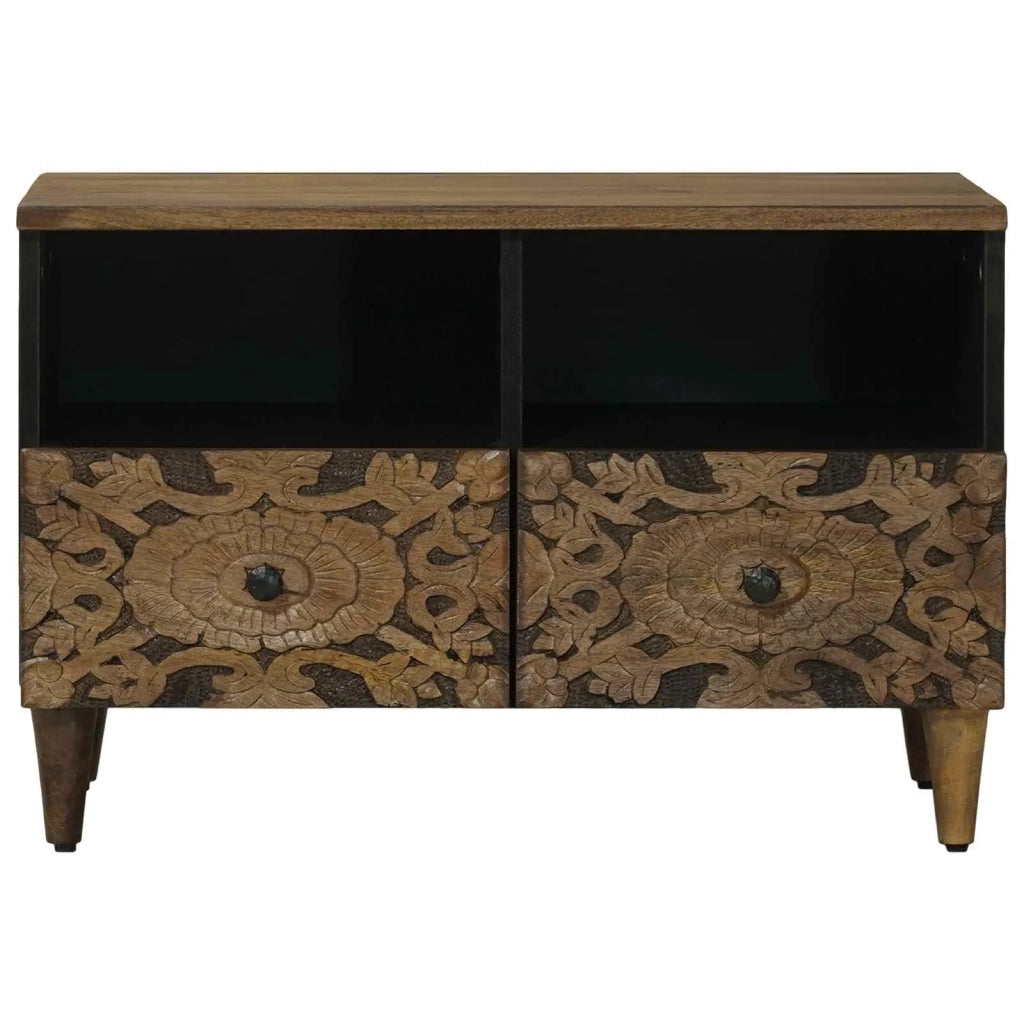 Mobile TV | Armadietto TV | Mobile Porta TV Marrone 70 x 33,5 x 46 cm Legno di mango massello