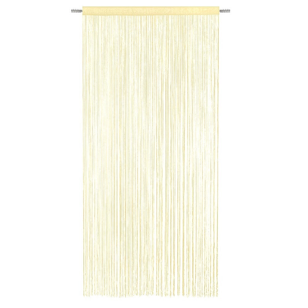 Tenda a Fili Elegante Per Porte Finestre Pannello 100x200 Cm Divisorio Camere Stanze Ambienti Oro