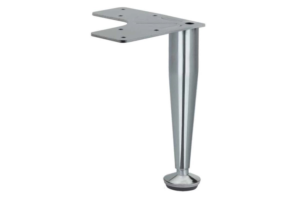 Piedino Conico In Metallo Con Flangia Triangolare H100 Pst98X98 Crom - Masidef