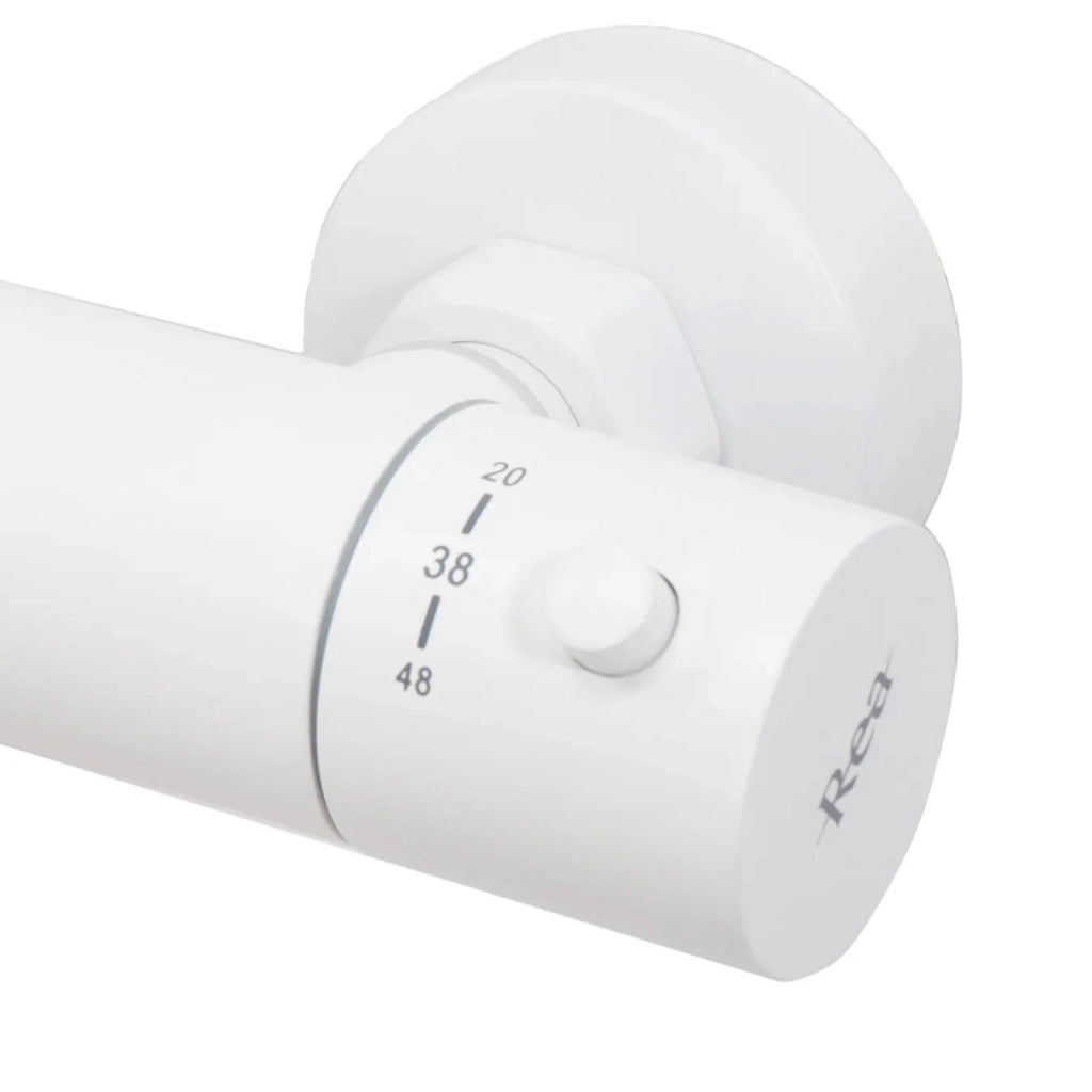 Set Doccia Da Incasso Con Termostatato Lungo White Matt