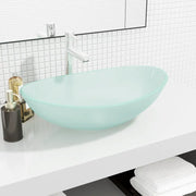 Lavandino in Vetro Temperato 54,5x35x15,5 cm Smerigliato 345244
