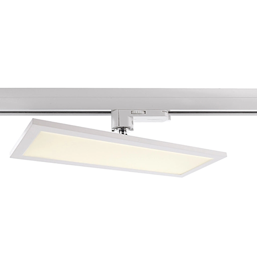 Faretto LED 20W track trifase pannello slim 3-Phasen luce orientabile 340 gradi negozio ufficio 230V BIANCO LUCE 3000K