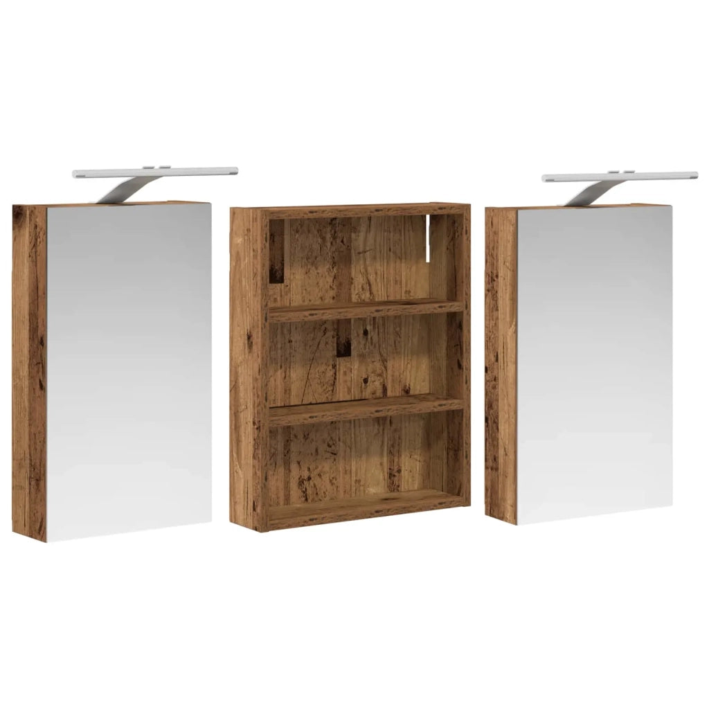Set di Armadi da Bagno con lo scaffale 3 pcs 100 x 10,5 x 50 cm 3403694