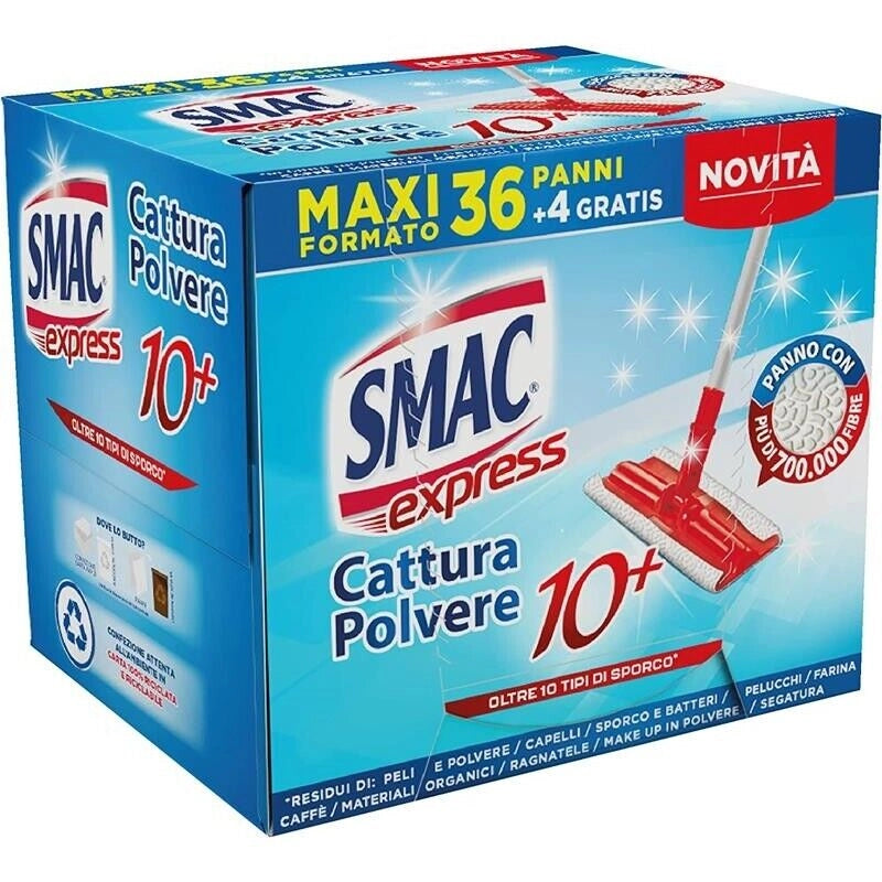SMAC EXPRESS CATTURA POLVERE 36+4 PANNI IN OMAGGIO