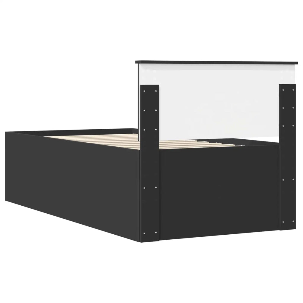 Daybed con cassetto Nero 75 x 190 cm Legno multistrato 3408537