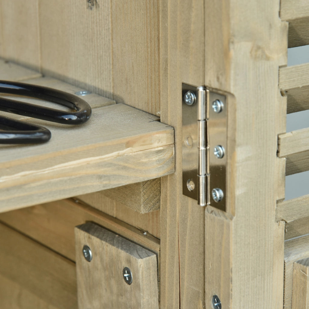 ARMADIO DA GIARDINO 87 x 46,5 x 160 cm Legno Grigio con tetto asfalto