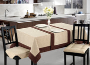 Set Cuscini Coprisedia Imbottiti Sfoderabili Modello Intreccio Made In Italy - Aletta 6Pz - Blu