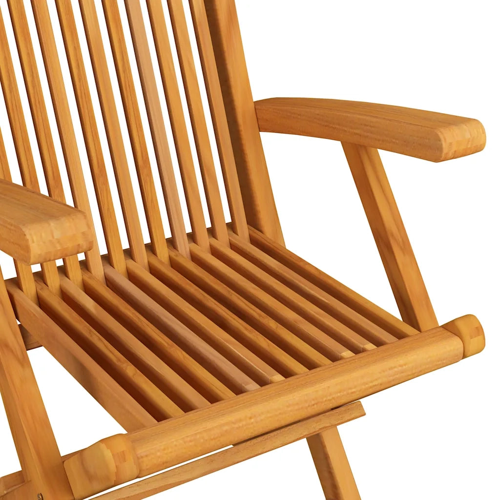 Sedie da Giardino con Cuscini Beige 3 pz | Sedie da Esterno Legno Massello di Teak