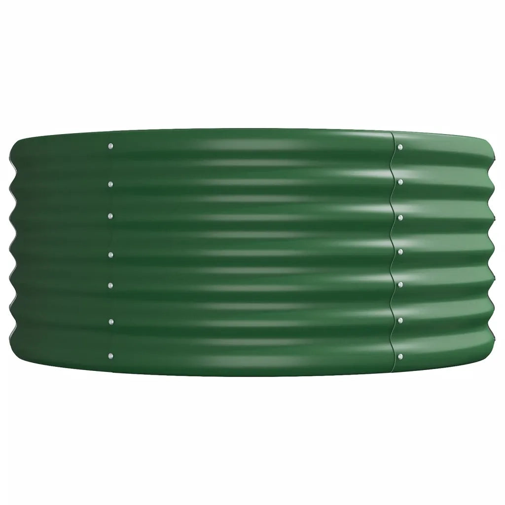 Letto Giardino Acciaio Zincato 620x80x36 cm Verde 318943