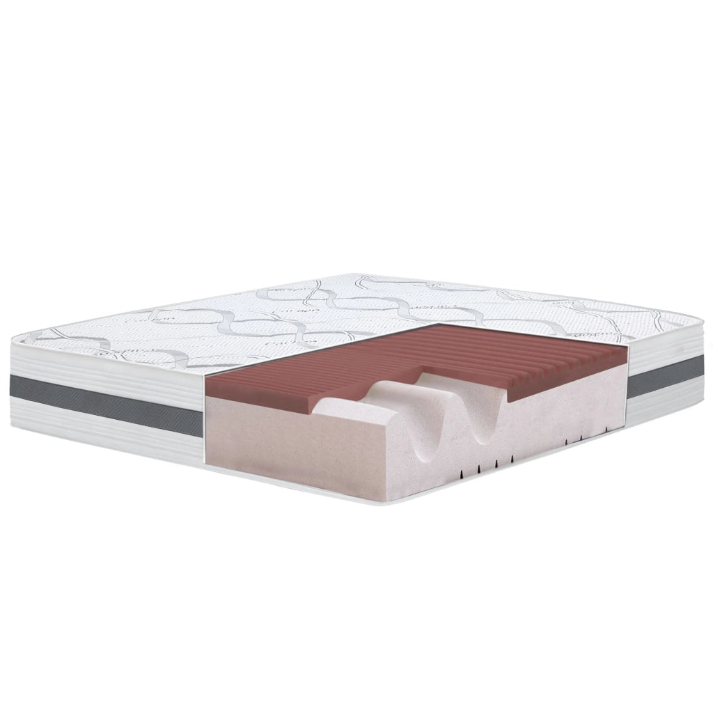 Materasso in Memory Foam Matrimoniale Francese 135x210 Altezza 22 cm | Rigidità media/alta | Tessuto Anallergico e Traspirante | Proprieta' Ortopediche Automodellanti | Prodotto in Italia