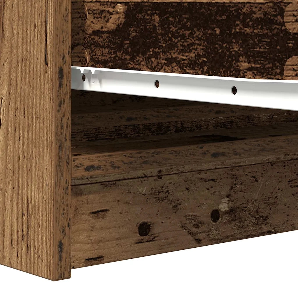 Credenza | Madia | Buffet da pranzo | Armadio da pranzo Legno Antico 100x35x76 cm in Legno Multistrato