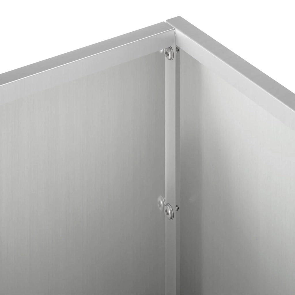 Vaso da giardino 2 pz Argento 100 x 30 x 30 cm Acciaio zincato 8005229