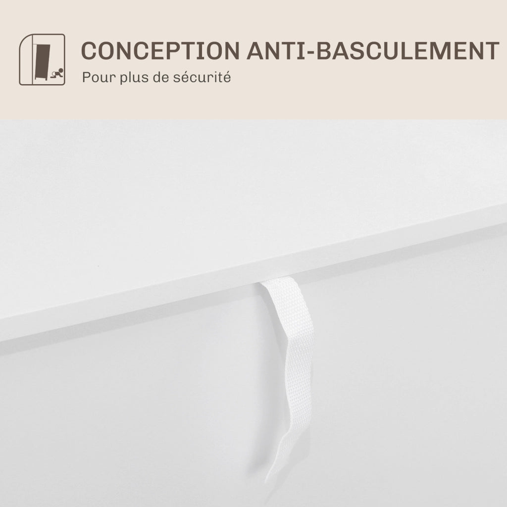 Credenza ¨C Zephmum ¨C 60x40x80 cm bianco