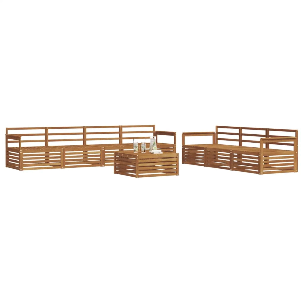 Set di divani da esterno 8 pcs Naturale 3373124