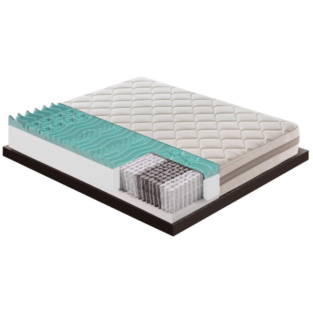 Materasso Matrimoniale 160x190 900 Molle insacchettate e memory foam 9 Zone differenziate Altezza 22 cm