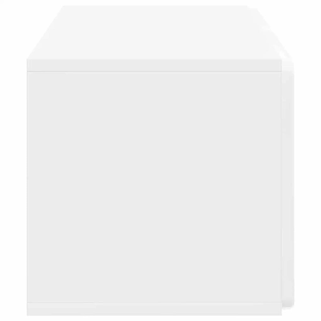 Mobile TV da Muro | Armadietto TV | Mobile Porta TV Bianco Lucido 59,5 x 31 x 30 cm