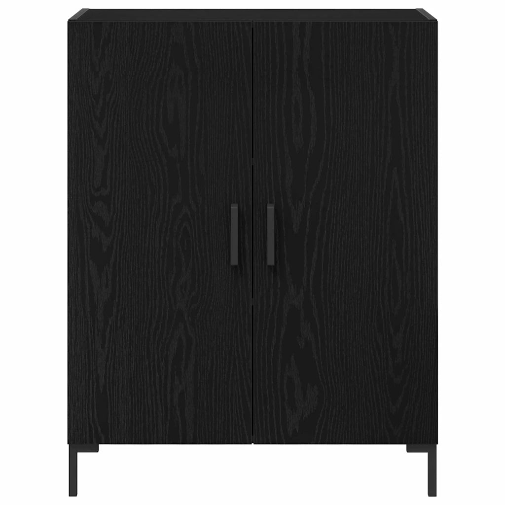 Credenza Rovere Nero 69,5 x 34 x 180 cm Legno multistrato 3333094