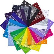 Bandana unisex, asciugamano per collo in cotone per uomini e donne, bandana con colori misti (55 x 55 cm) 6/10/12/14 Pacchi sciarpa per animali, capelli, casa