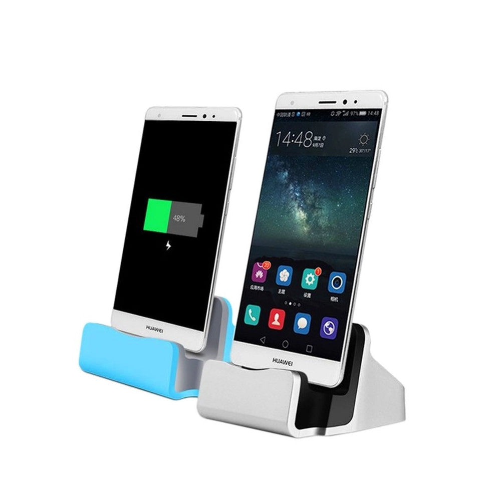 Trade Shop - Base Dock Caricabatterie X Attacco Micro Usb Supporto Tavolo Ricarica E Sync -