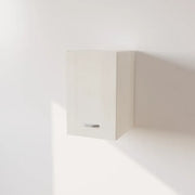 Pensile Cucina in Legno Nobilitato Larice Bianco Mobile Alto con 1 Anta, Pensile Componibile Moderno Made in Italy (H48XL30XP33cm)