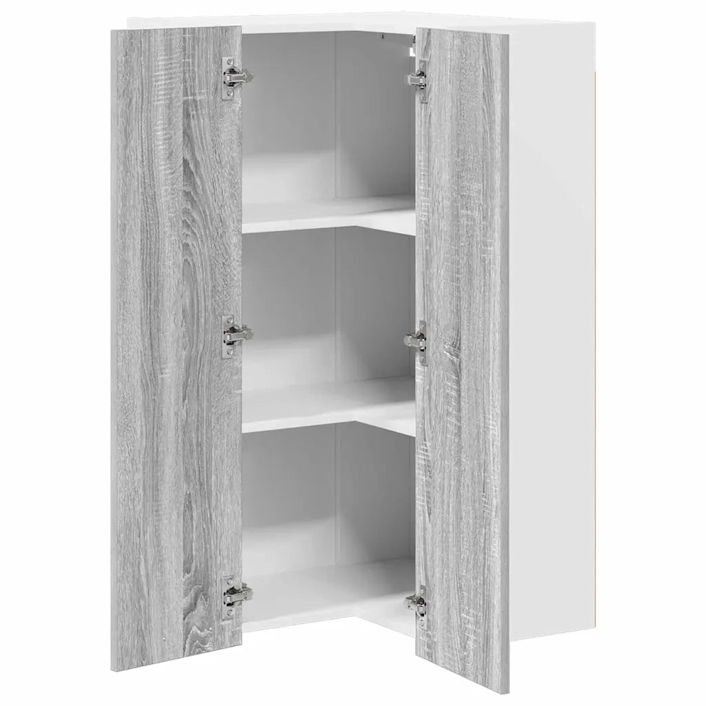 Armadio pensile | Mobile da Cucina Grigio Sonoma e Bianco 57 x 57 x 100 cm