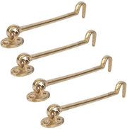 Cabinehaak 16,7 cm - Raamvergrendeling - Deurgrendel - Messing - 4 Pezzi - Materiale di Alta Qualità
