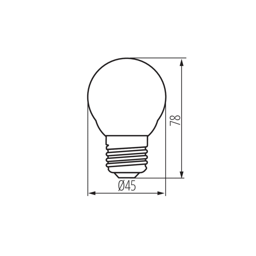 Lampadina LED Filament E27 6W 810lm 2700K Kanlux 29632