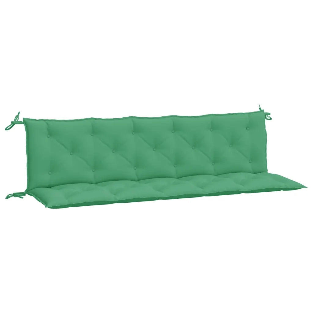 Cuscini Panca da Giardino 2pz Verdi 180x50x7cm Tessuto Oxford 361721