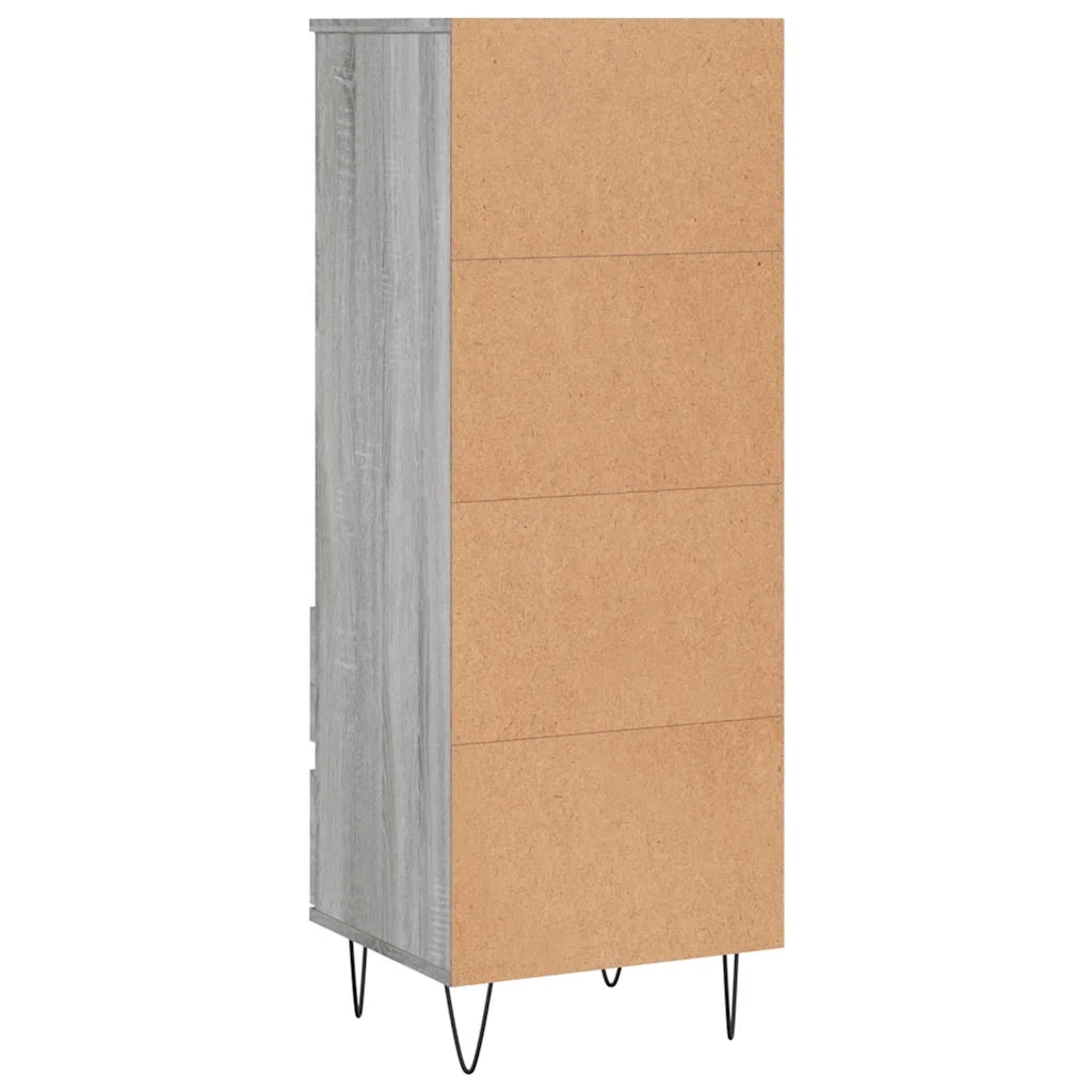 Credenza Grigio Sonoma 40x36x110 cm in Legno Multistrato 831514