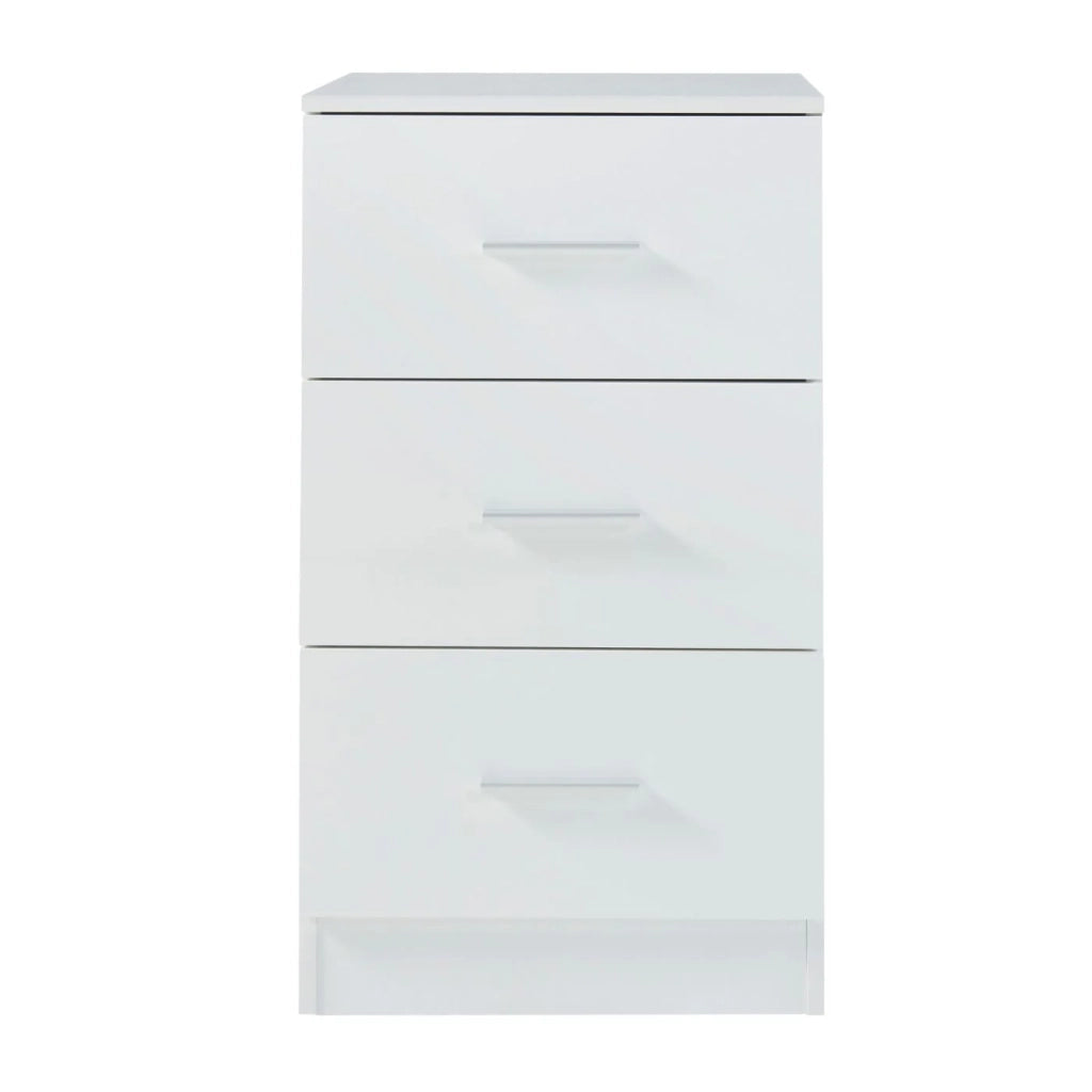 Set di 2 comodini con 3 cassetti 66 x 37 x 35 cm truciolare bianco 03_0010606