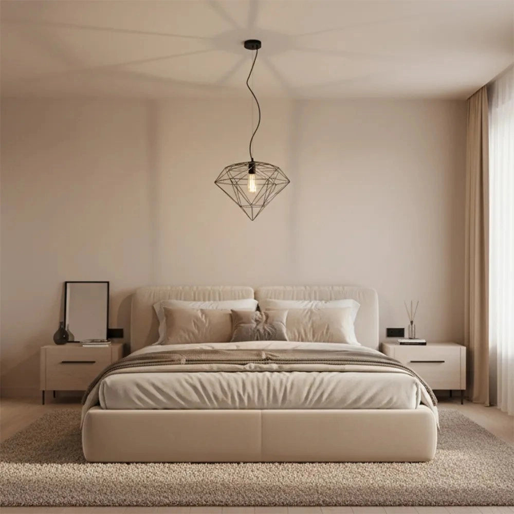 Lampada Pensile Metallo Loft Black APP563-1CP