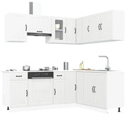 Set Mobili da Cucina 11 pz Lucca Bianchi Legno Multistrato 3314951