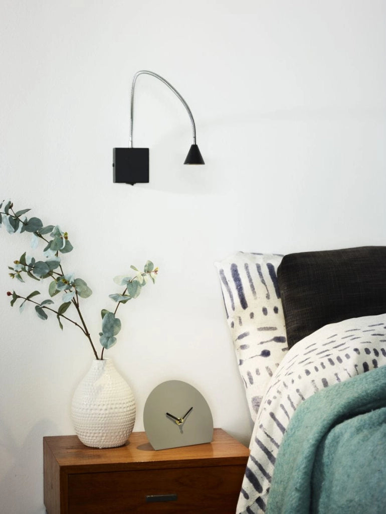 Lucide Buddy lampada da parete LED 3W 4000K nero cromo