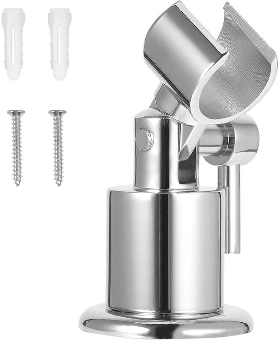 Supporto per doccia flessibile 180 gradi - completamente in metallo - resistente alla corrosione - fissaggio al muro - rivestimento in acciaio inossidabile di alta qualità - duraturo e impermeabile - supporto per doccia.