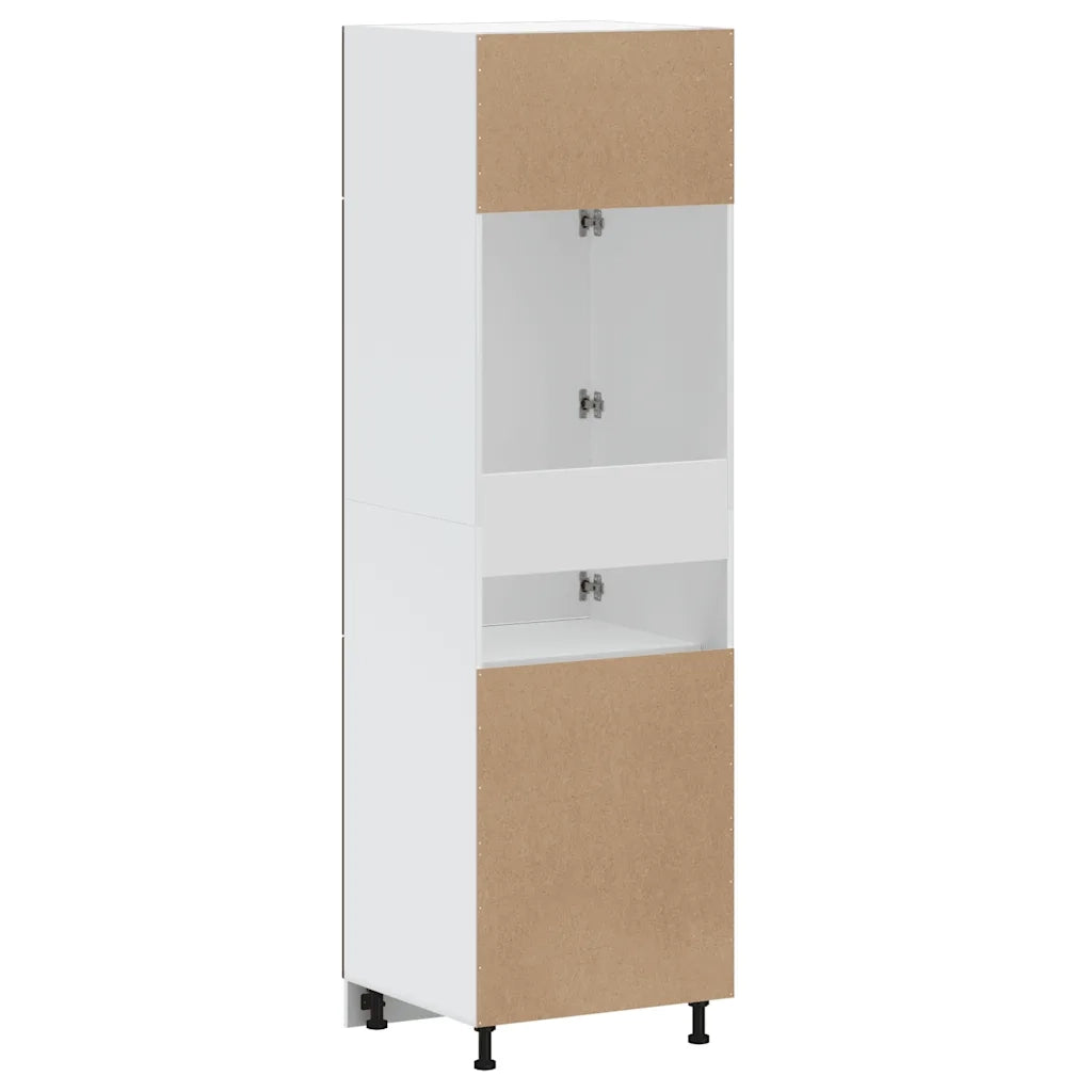 Armadio da Cucina-Credenza da Cucina Lucca Rovere Marrone in Legno Multistrato