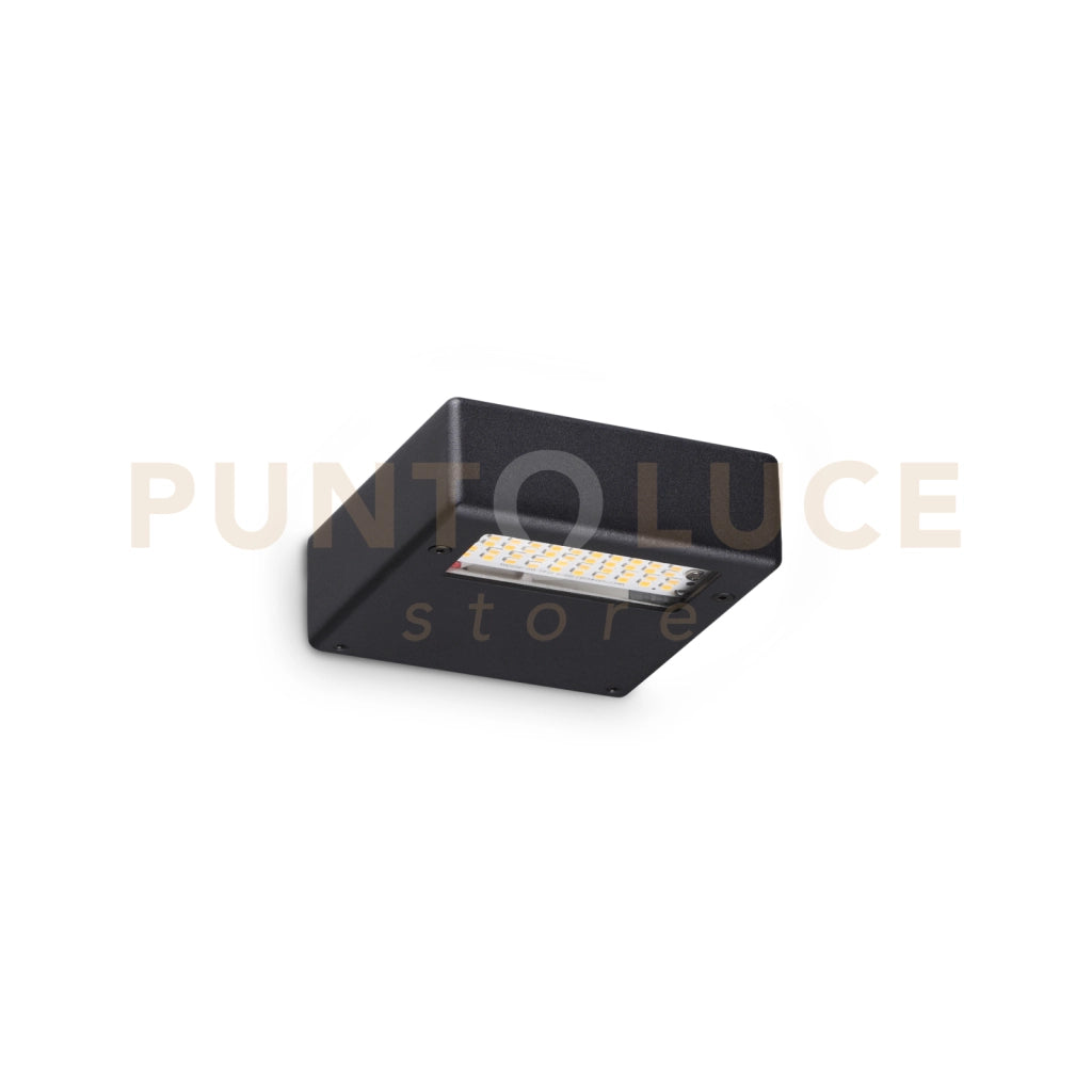 TAB APPLIQUE A PARETE IN ALLUMNIO LED 3000K 24W  3050 Lm NERO