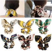 Accessori per capelli 6 pezzi - Bende chiffon per capelli - Scrunchies elastici - Supporto per coda di cavallo - Comodi e soffici - Durabili e belli