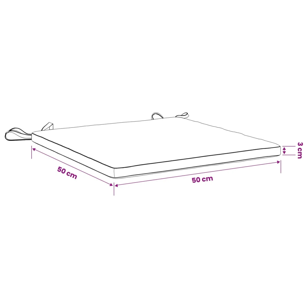 Cuscini per Sedia in 4 Pezzi SOEST 4 pz 100% Poliestere 944512