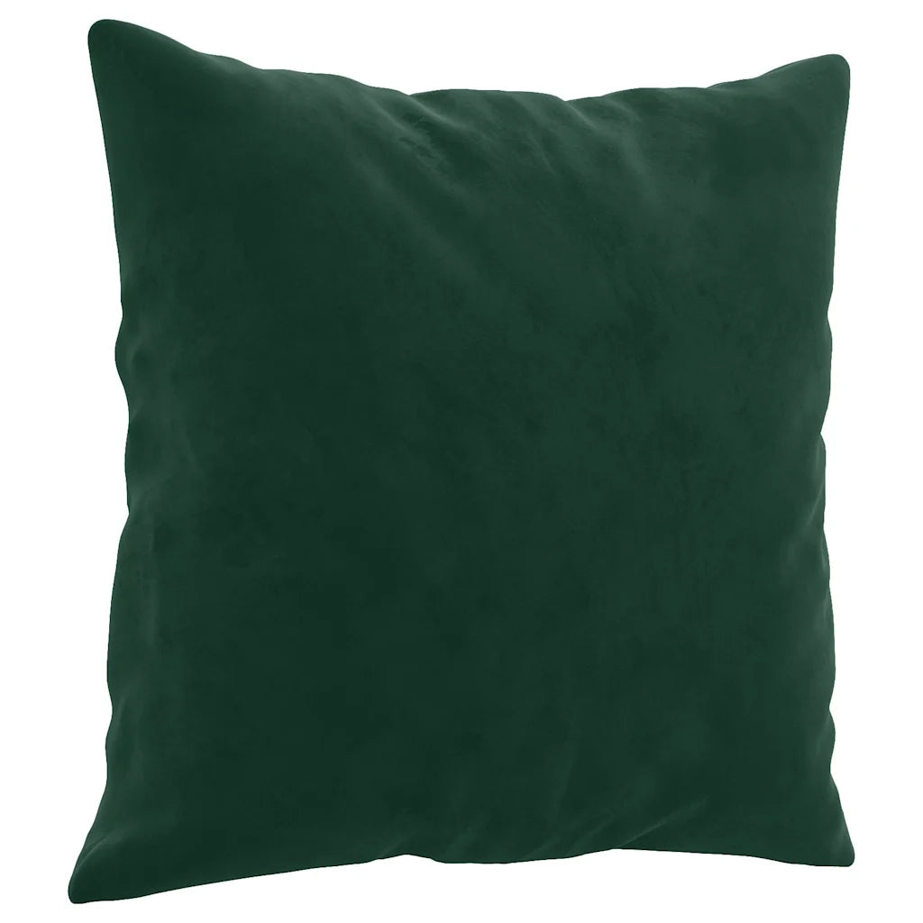 Divano a 2 Posti con Cuscini Verde Scuro 140 cm in Velluto 3200947