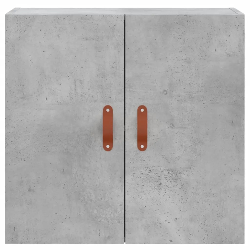 Mobiletto a muro rettangolare funzionale con vano contenitore 60 x 31 x 60 cm in legno composito grigio cemento 02_0048788