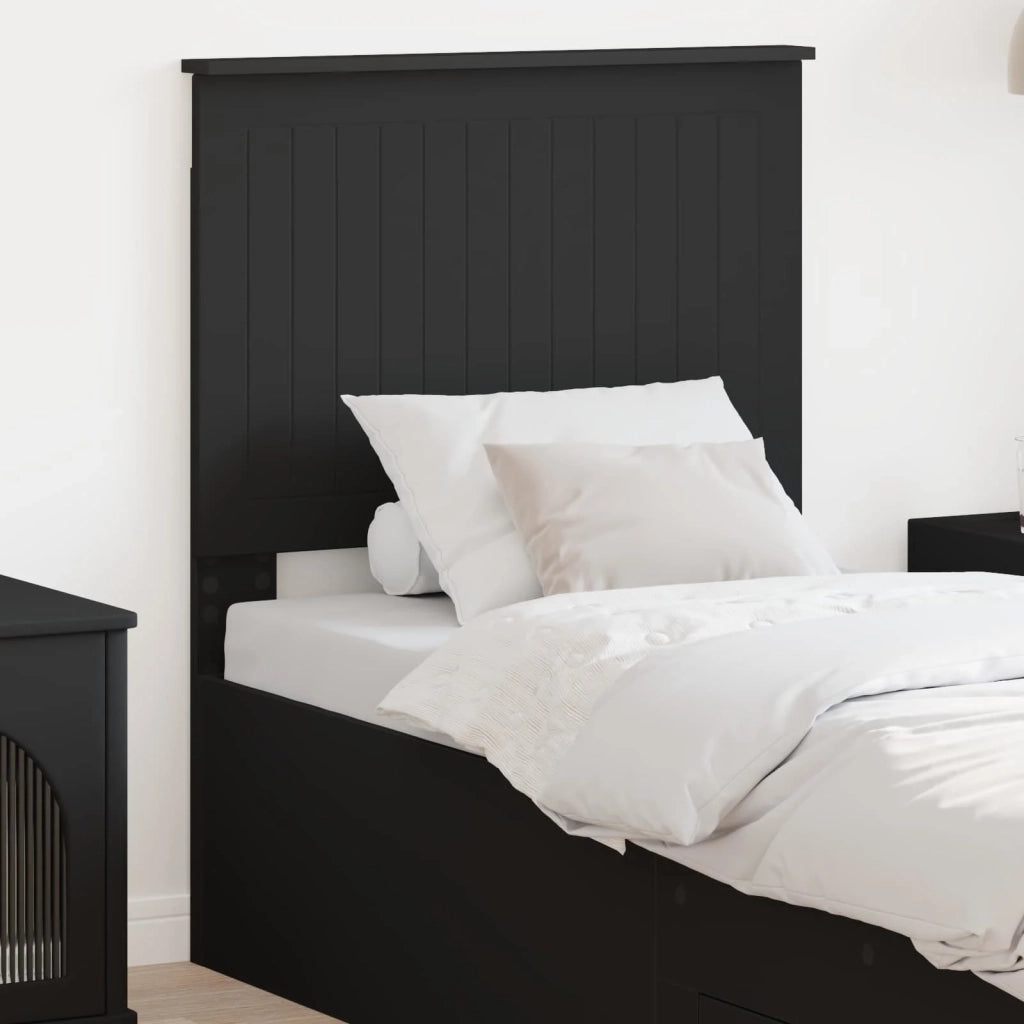 Testiera | Testata con Testiera | Testata Rovere Nero 75 cm Legno multistrato