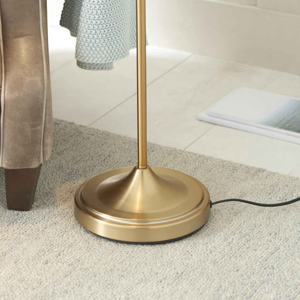Lampada terra industrial ottone braccio flex GU10 Endon