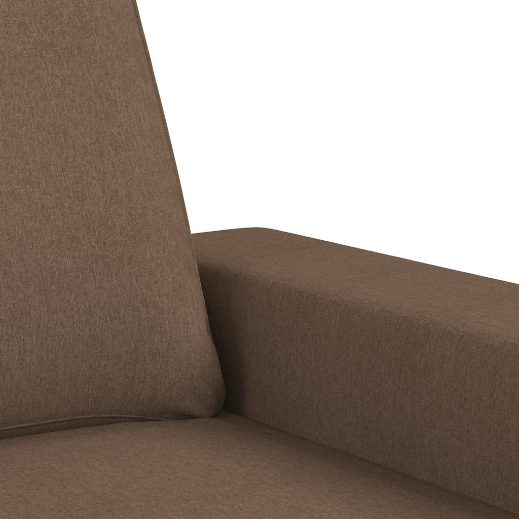 Set di Divani 3 pz Marrone in Tessuto 3201909